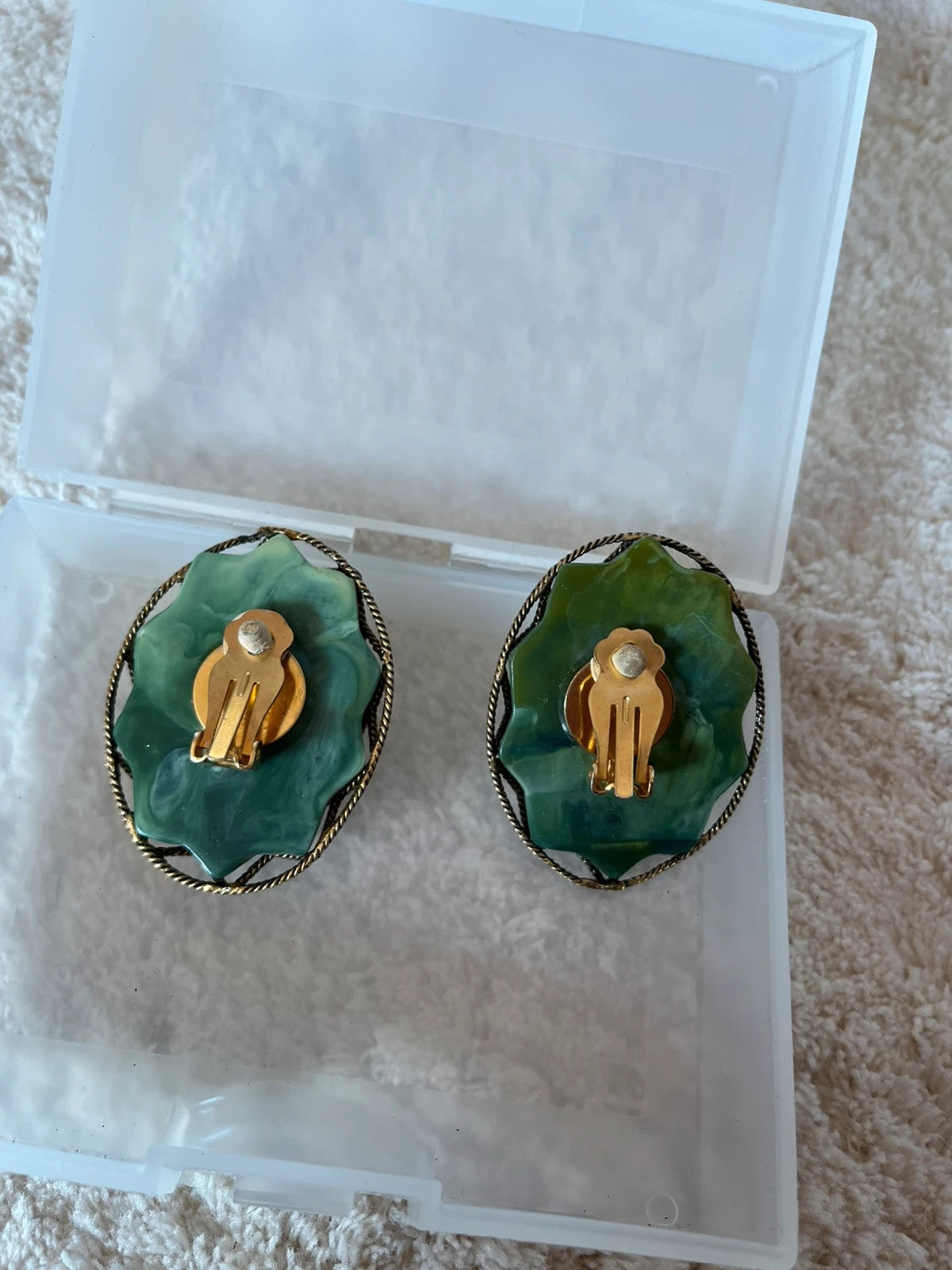 Boucles d’oreilles vintage à clip