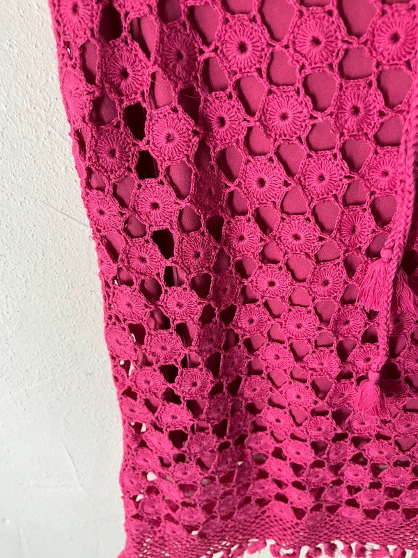 Robe de plage en dentelle René Derhy