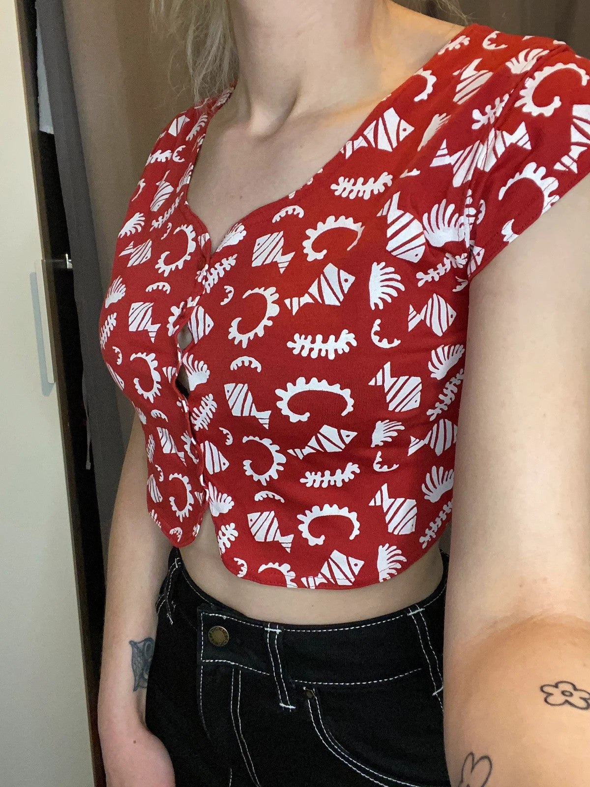 Top vintage motifs poissons