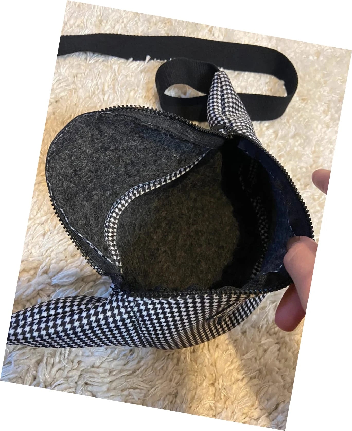 Sacoche banane cousue main