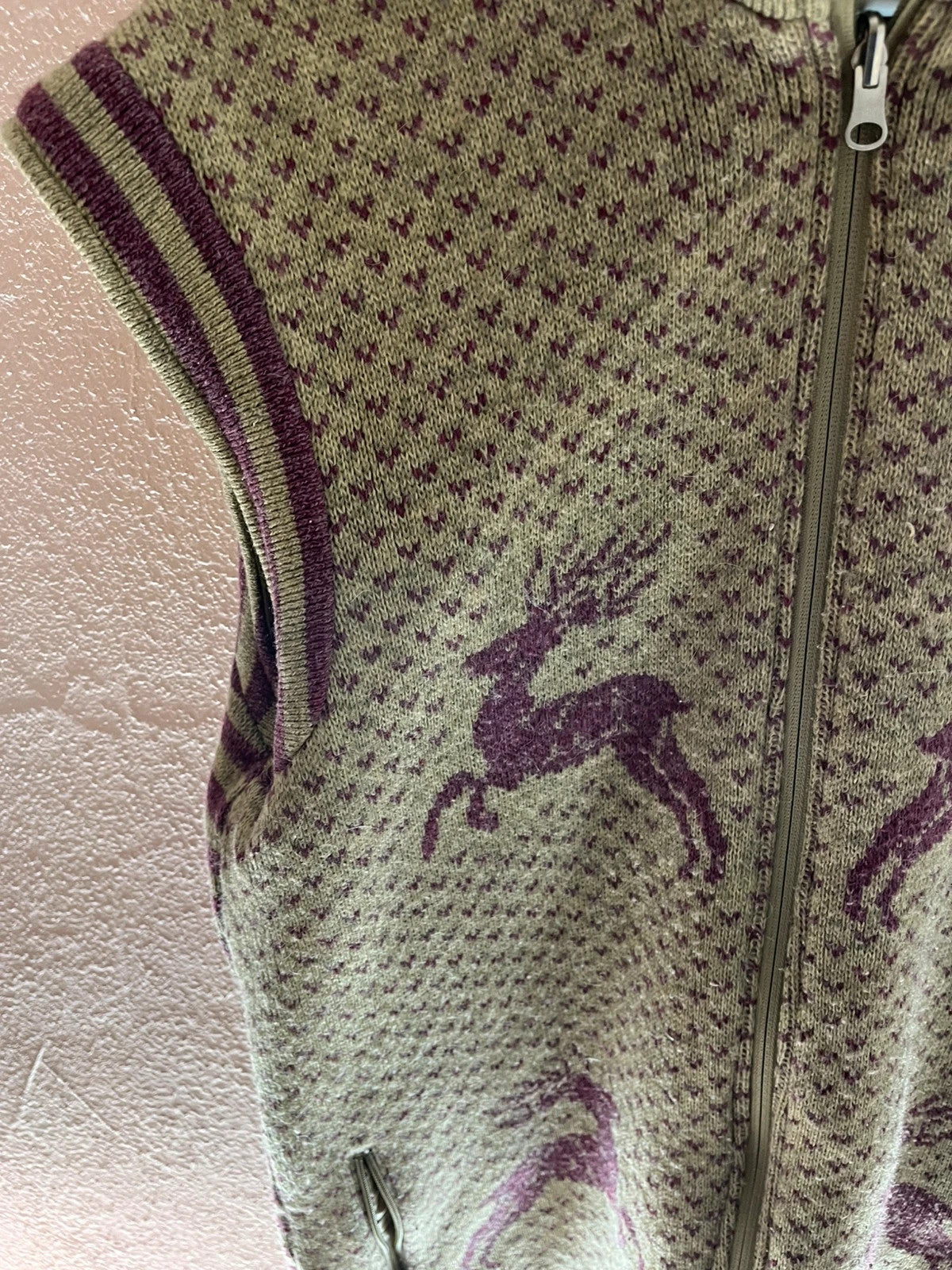 Veste sans manches vintage réversible Colmar