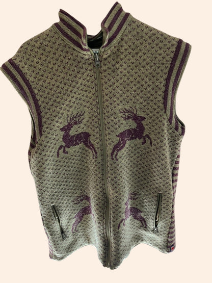 Veste sans manches vintage réversible Colmar