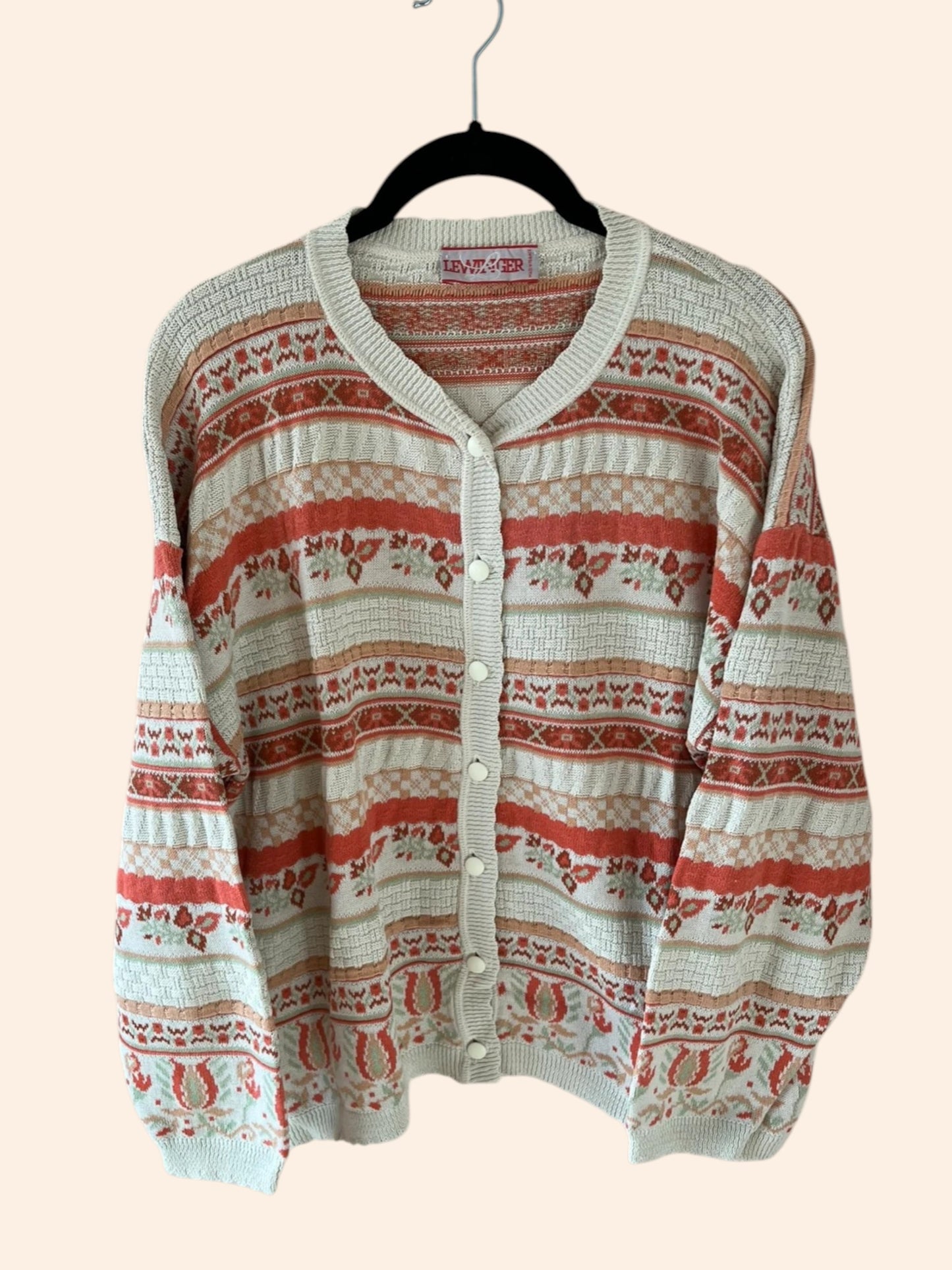 Cardigan vintage à fleurs