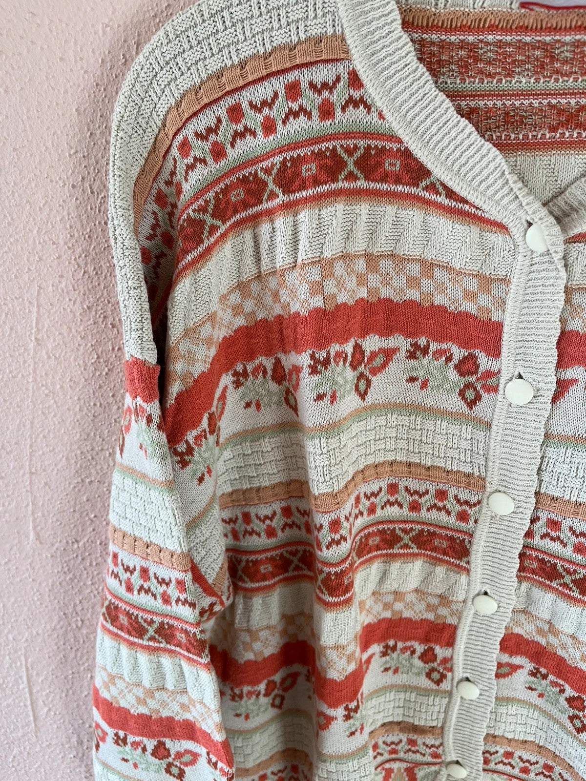 Cardigan vintage à fleurs