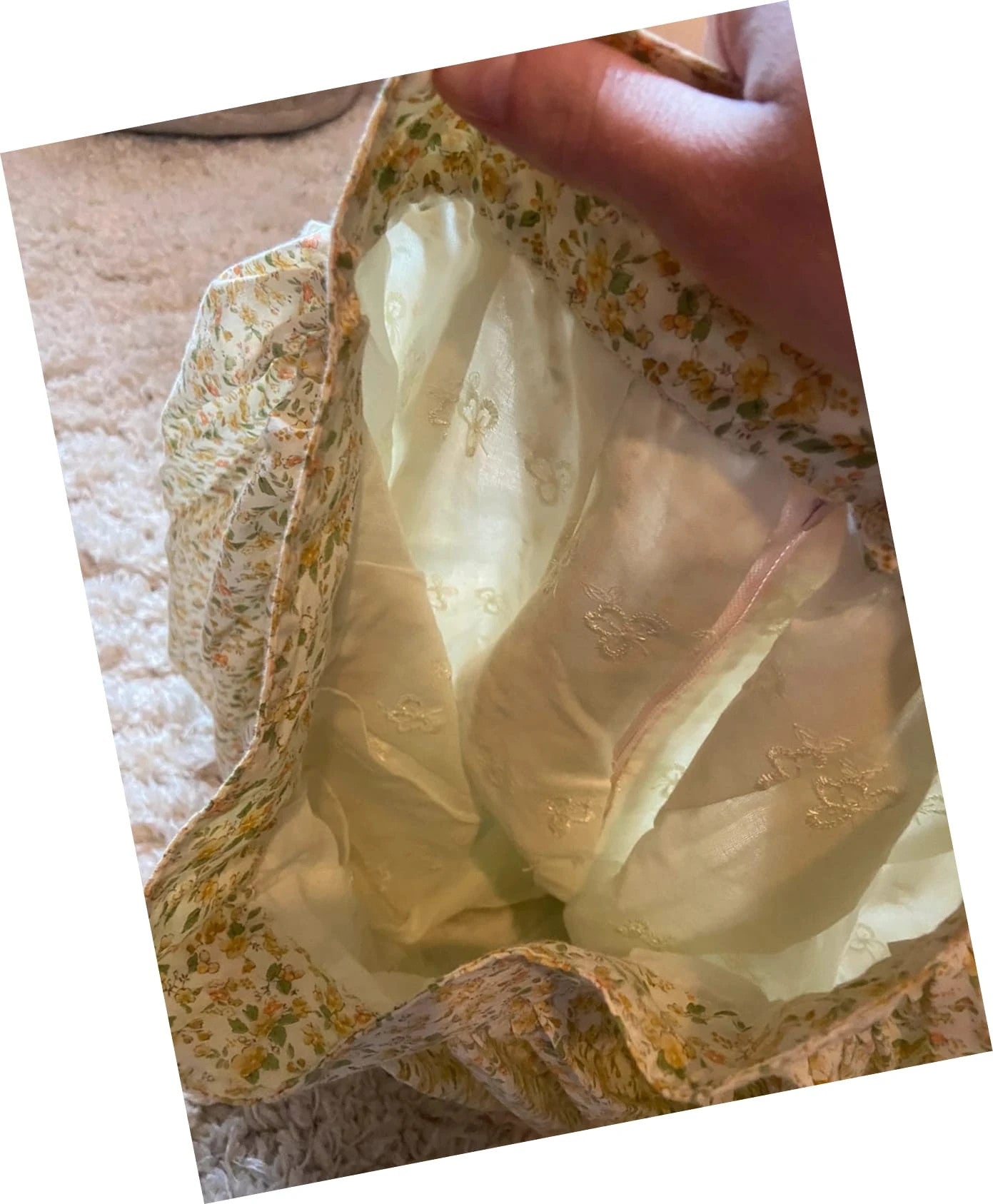 Jupe vintage à fleurs