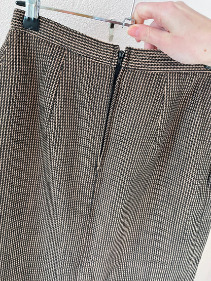 Jupe vintage pied de poule