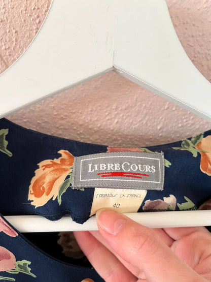 Blouse vintage à fleurs