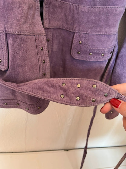 Perfecto en cuir suédé