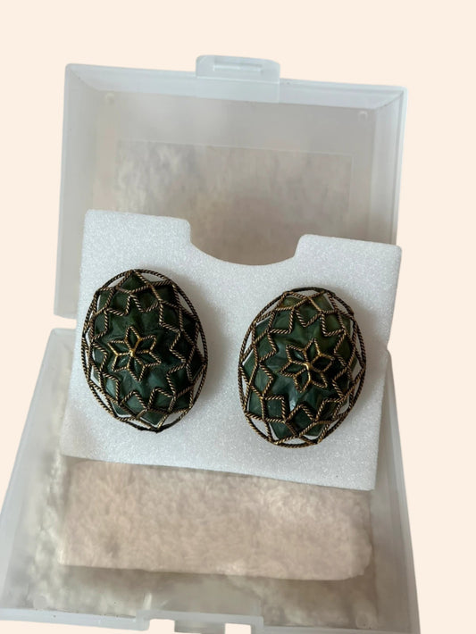 Boucles d’oreilles vintage à clip