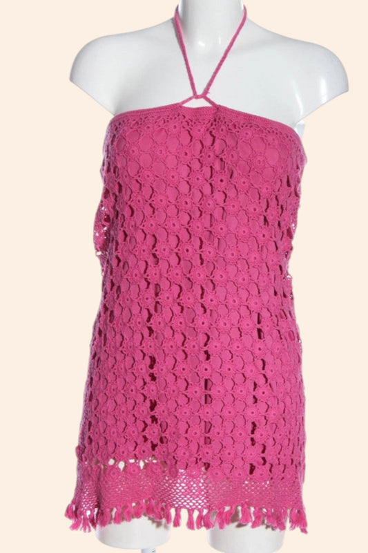 Robe de plage en dentelle René Derhy