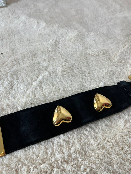 Ceinture Escada vintage avec détails dorés, pièce rare