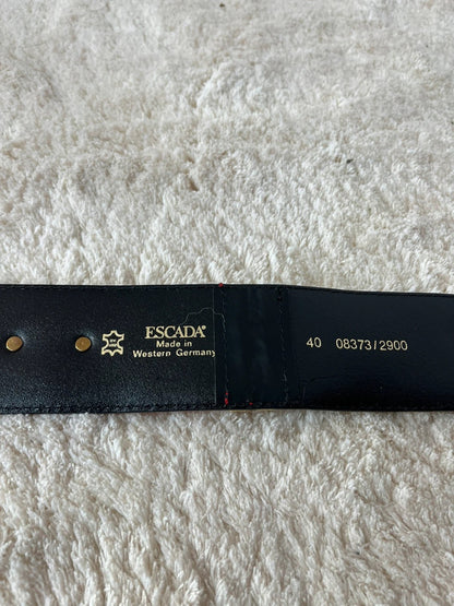 Ceinture Escada vintage avec détails dorés, pièce rare