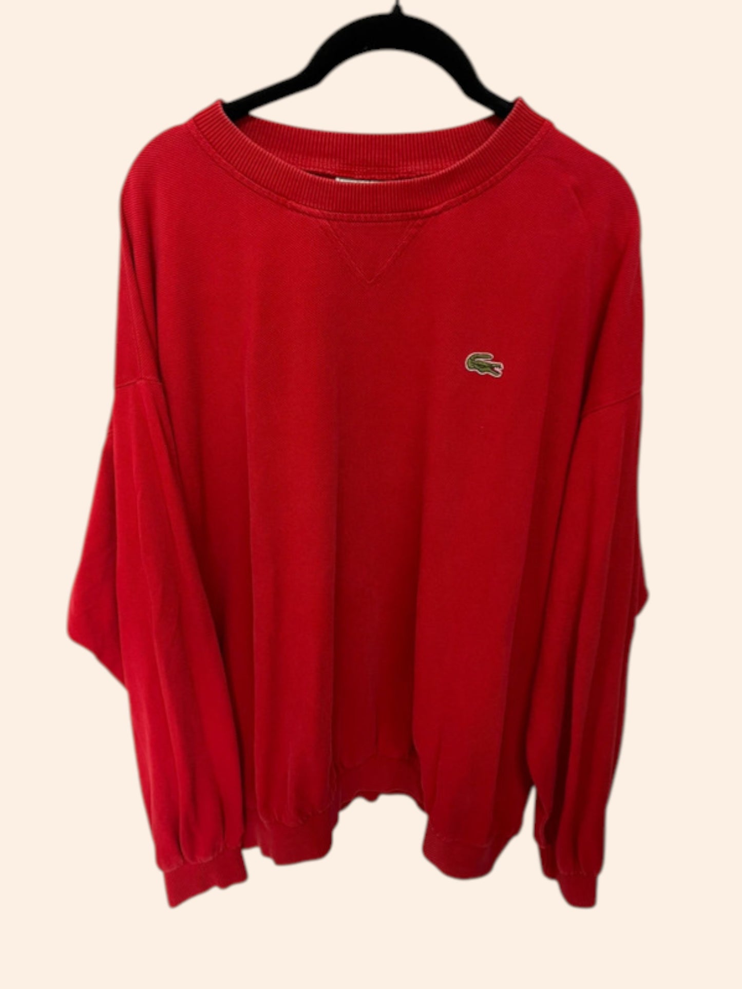 Pull Lacoste vintage rouge