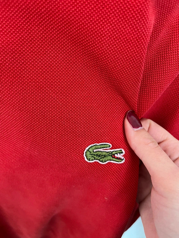 Pull Lacoste vintage rouge