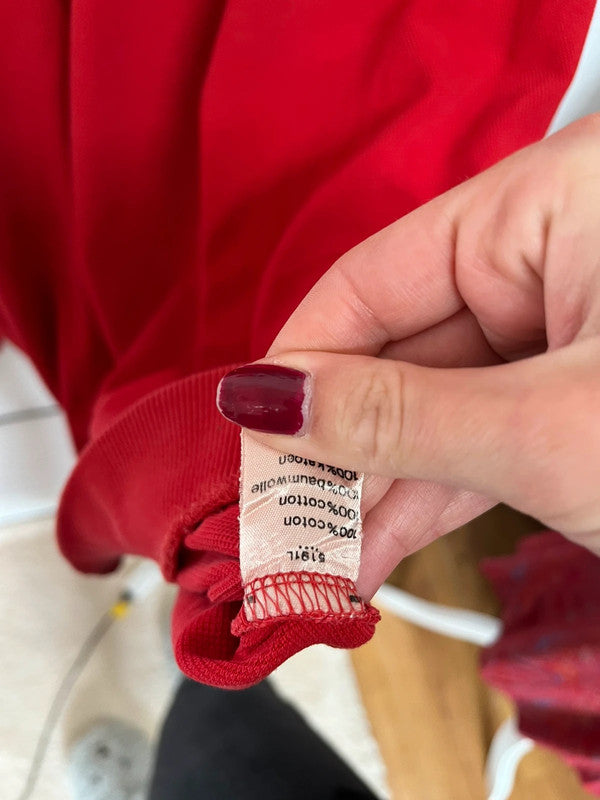 Pull Lacoste vintage rouge