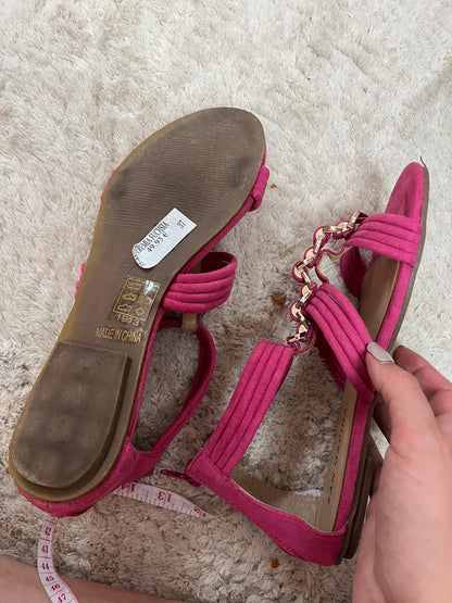 Sandales fuchsia San Marina
