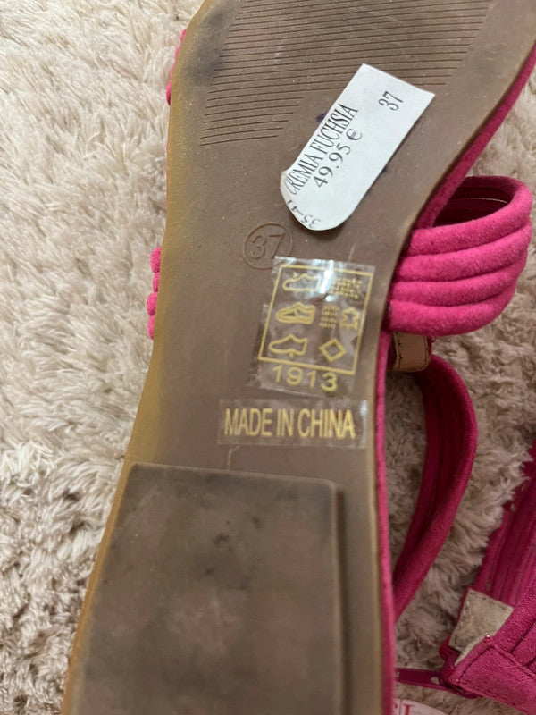 Sandales fuchsia San Marina