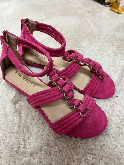 Sandales fuchsia San Marina