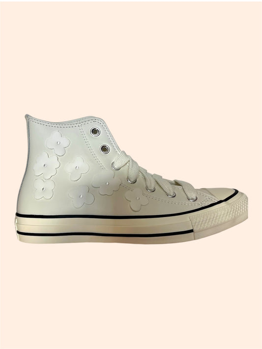 Converse Chuck Taylor All Star Hi fleuries en cuir
