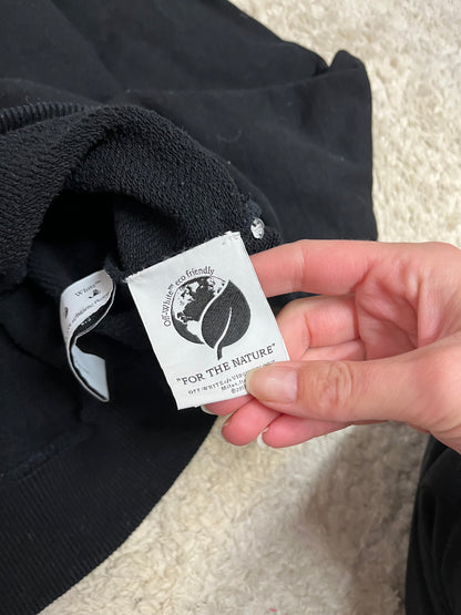 Sweat à capuche Off White black pen logo hoodie - Cropped