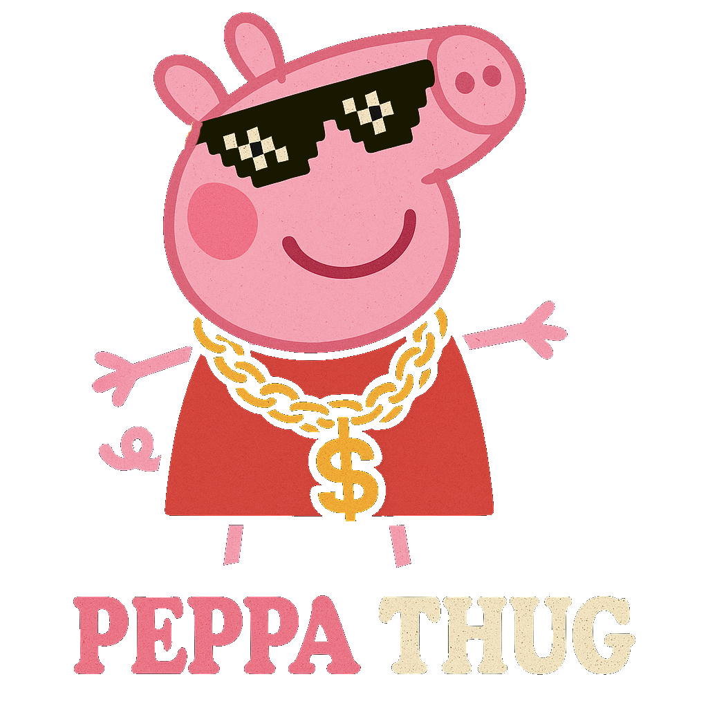 T-shirt PEPPA THUG NOIR