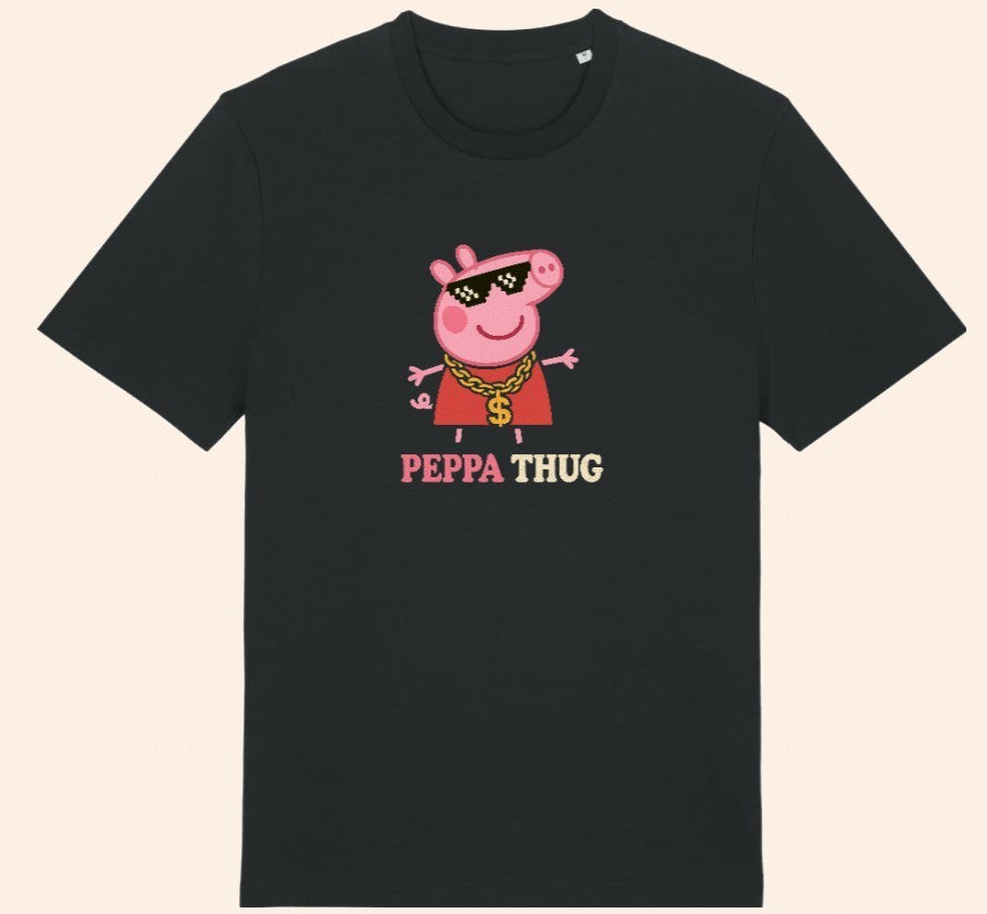 T-shirt PEPPA THUG NOIR