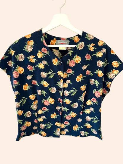 Blouse vintage à fleurs