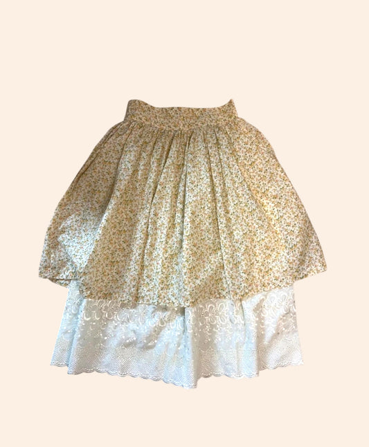 Jupe vintage à fleurs