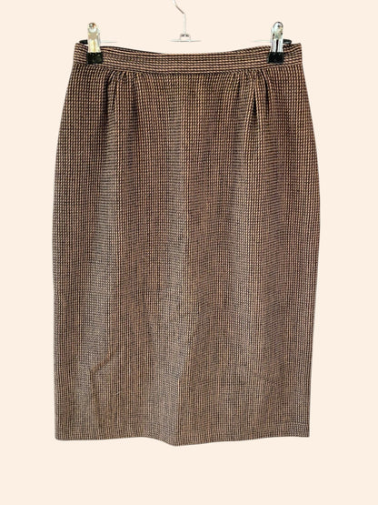 Jupe vintage pied de poule