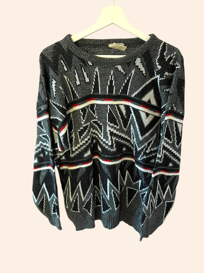 Pull vintage à motifs