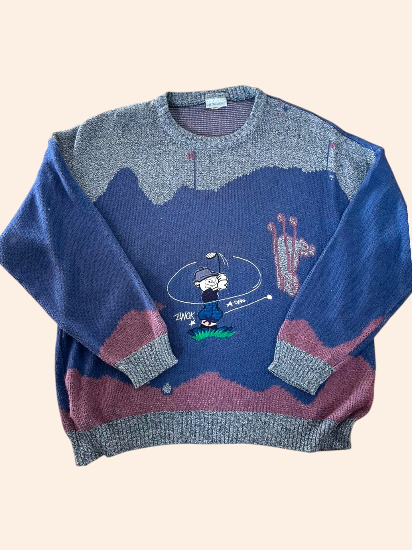 Pull vintage à motifs
